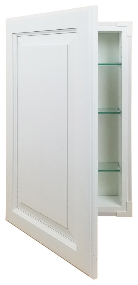 Cedarhurst Recessed White Enamel Medicine Cabinet 29.5h x 15.5w x 3.5d