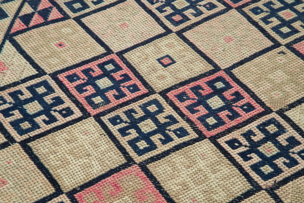 Rug N Carpet - Handmade Anatolian 2' 9" x 12' 4" Antique Runner Rug