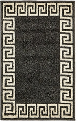 Unique Loom Charcoal Athens Modern 2' 0 x 3' 0 Area Rug