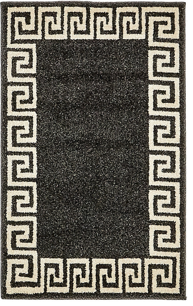 Unique Loom Charcoal Athens Modern 2' 0 x 3' 0 Area Rug