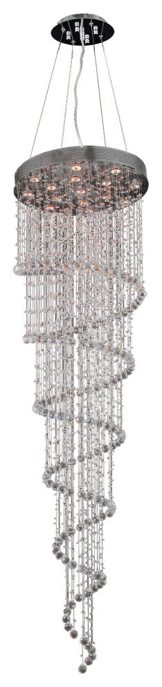 Artistry Lighting Galaxy Spiral Crystal Chandelier, 28x96
