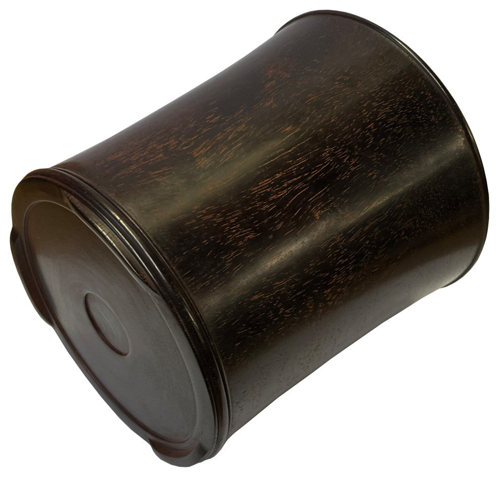 Chinese Zitan Wood Natural Pattern Brush Pen Holder/Brush Pot Hws2544