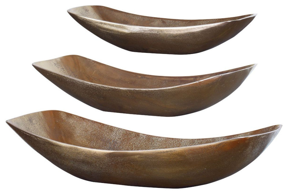 Uttermost Anas Antique Brass Bowls Set of 3