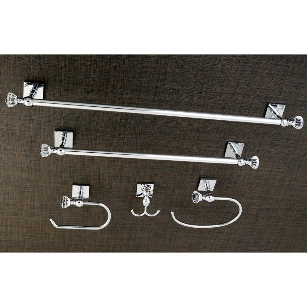 Kingston Brass 18"and 24"Towel Bar Bathroom Accessory Set, Polished Chrome