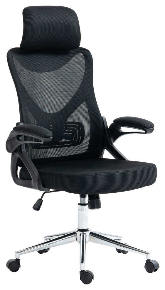 Techni Mobili Ergonomic Office Chair, Black