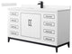 Wyndham Collection WCH515160S-VCA-UNSMXX Marlena 60" - White / Carrara Cultured
