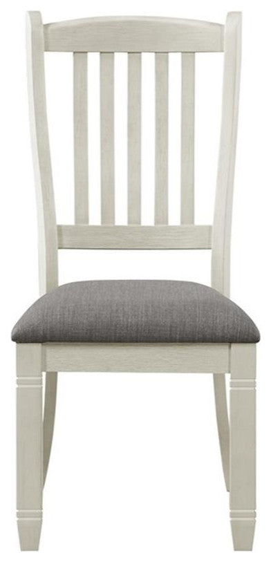 Lexicon Granby Pine Wood Dining Room Side Chair in Antique White (Set of 2)