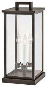 Hinkley Weymouth Medium Pier Mount Lantern 12V, Oil Rubbed Bronze