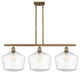 Innovations 516-3I-BB-G654-12-LED 3-Light Island Light, Brushed Brass