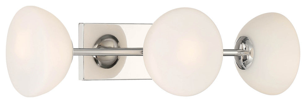 Designers Fountain D270H-3B Zio 3 Light 24"W Vanity Light - Polished Nickel