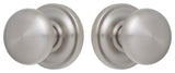 Rockwell Premium Solid Brass Sandhill Knob Passage Set, Brushed Nickel