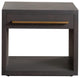 Encore Solid Mango Wood 1-Drawer End Table in Grey Oak Finish by Diamond Sofa