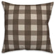 Brown Buffalo Check 18x18 Spun Poly Pillow