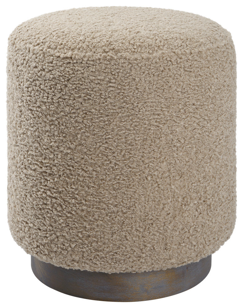 Uttermost Avila 16 x 18" Latte Round Ottoman