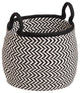 Preve Basket - White & Black 15"x15"x15"