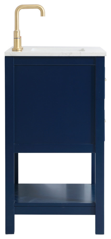 Home Living 24" Single Bathroom Vanity, Blue