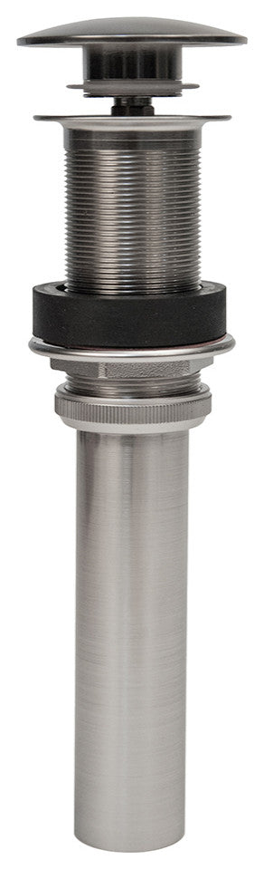 Premier Copper D-208BN Brushed Nickel 1.5" Non-Overflow Pop-up Bath Sink Drain