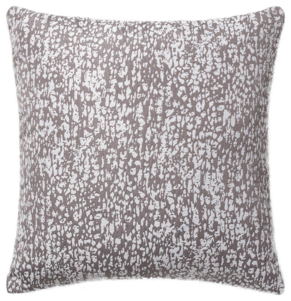 Linum Home Textiles Structure Decorative Pillow Cover, Dark Gray, Square