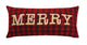Merry Embroidered Appq Pillow