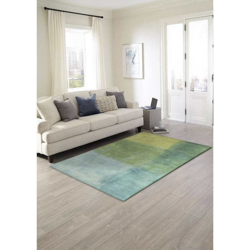 Piazza Watercolors Indoor Rug Sea Breeze 5'x7'6"