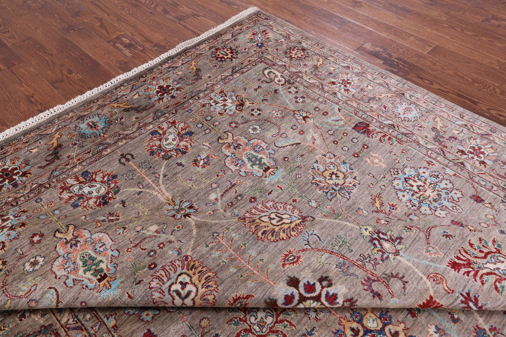 Persian Tabriz Handmade Wool Rug 8' 2" X 11' 6" Q10112