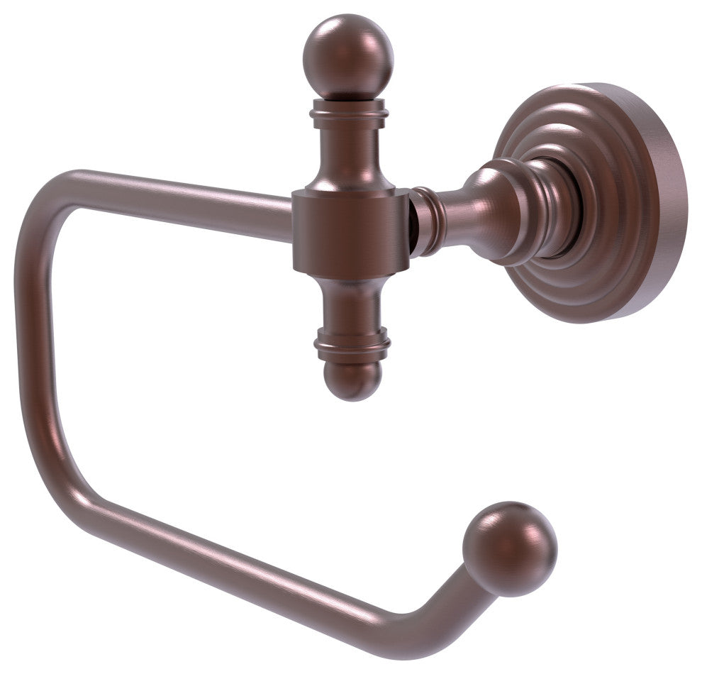 Retro Wave European Style Toilet Tissue Holder, Antique Copper