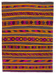 Multicolor Vintage Milas Kilim Rug 7' 1" x 9' 3", 85 in. x 111 in.
