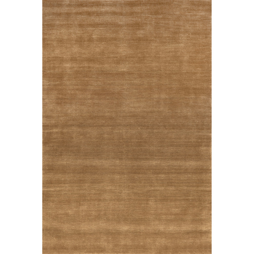 Arrel Speckled Wool-Blend Area Rug, Wheat 8' x 8'