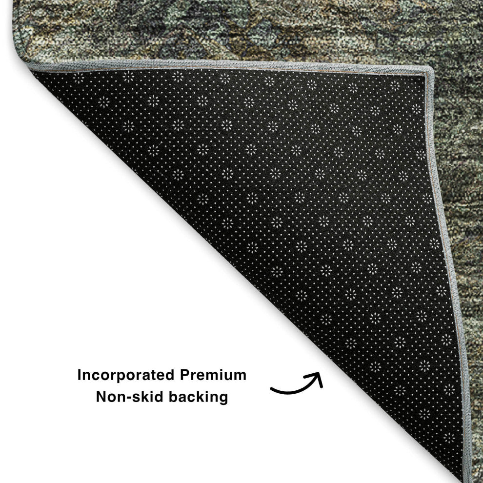 Premium Machine Washable Mayfield AMF590 Chocolate 8' x 10' Rug