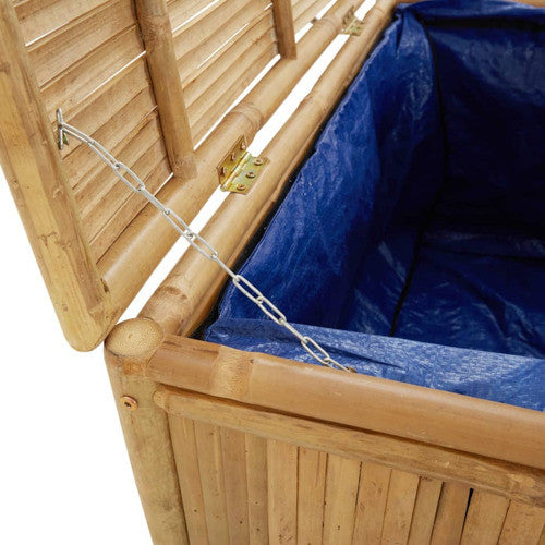 vidaXL Outdoor Storage Box Patio Furniture Storage Chest for Deck Garden Bamboo