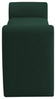 Stylus Boucle Fabric Upholstered Bench, Green, 51" Wide