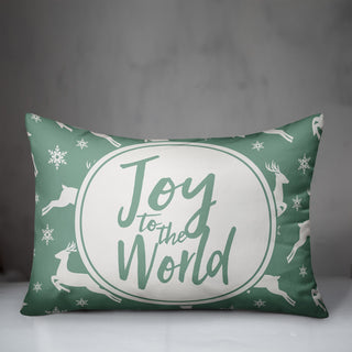 Joy to the World Lumbar Pillow, 14"x20"