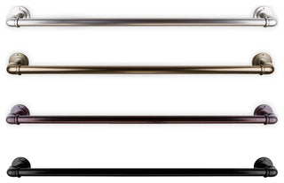 1" Pipe Blackout Curtain Rod, Satin Nickel, 28"-48"