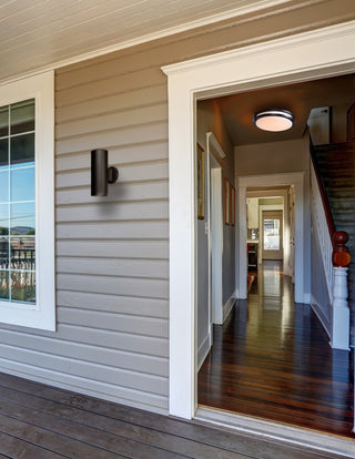 Poseidon, 20444, Damp Location Wall Fixture, Bronze Finish, Incandescent