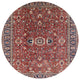 Ahgly Company Indoor Round Mid-Century Modern Area Rugs, 5' Round