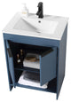 Phoenix Bath Vanity With Ceramic Sink - Full Assembly Required, Navy Blue, 24 Inch