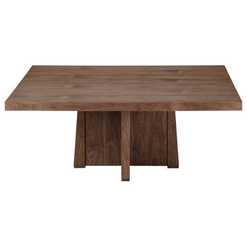 Perry Square Dining Table, Light Walnut, 72"x72"