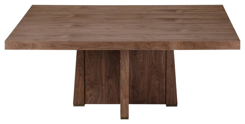 Perry Square Dining Table, Light Walnut, 72"x72"