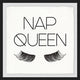 "Nap Queen" Framed Painting Print, 12"x12"