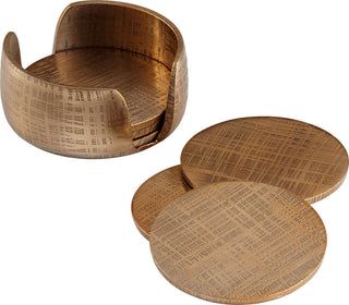 7-Piece Gold Coaster Set