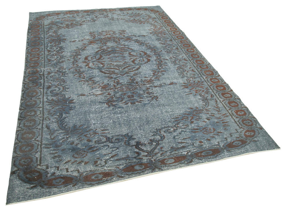 Rug N Carpet - Handmade Anatolian 5' 9" x 8' 8" Distressed Overdyed Rug