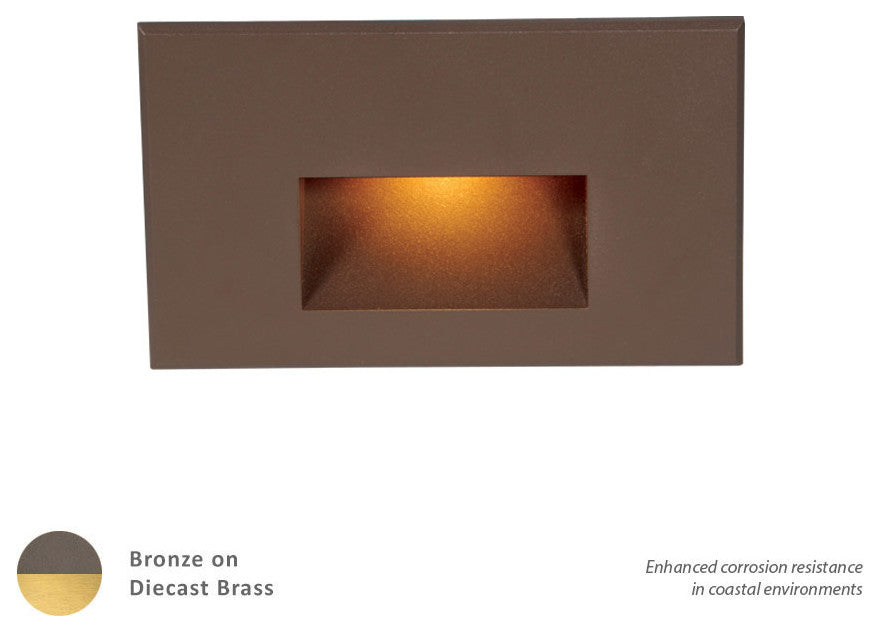WAC Lighting LED 12V LED Me Horizontal Step And Wall Light, Bronzed Brass
