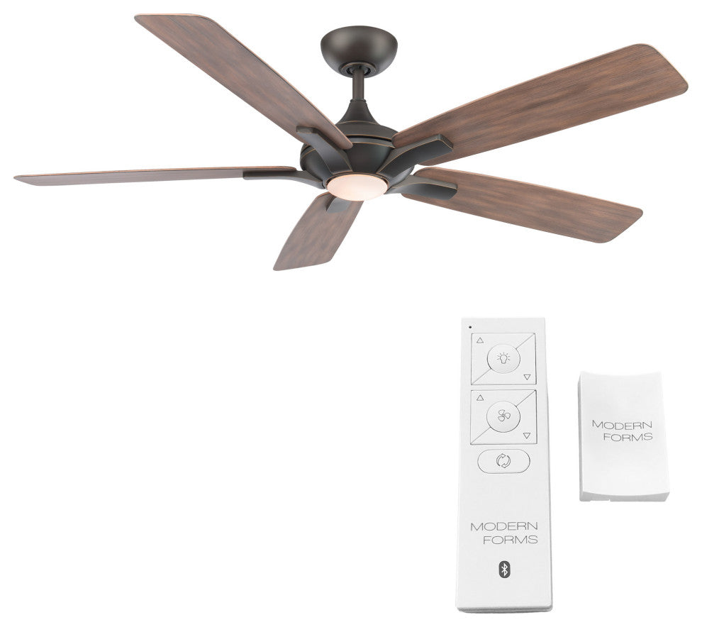 Mykonos 60" Indoor/Outdoor Smart Ceiling Fan, Oil Rubbed Bronze, 3500K Light