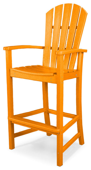 Polywood Palm Coast Bar Chair, Tangerine