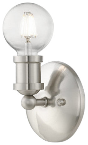 Lansdale 1 Light Brushed Nickel ADA Single Vanity Sconce