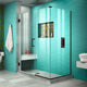 Unidoor Plus 45"x34-3/8"x72" Shower Enclosure, Oil Rubbed Bronze Finish