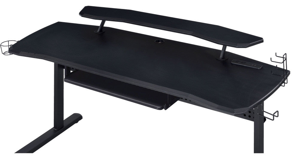Acme Vildre Gaming Table With USB Port Black Finish
