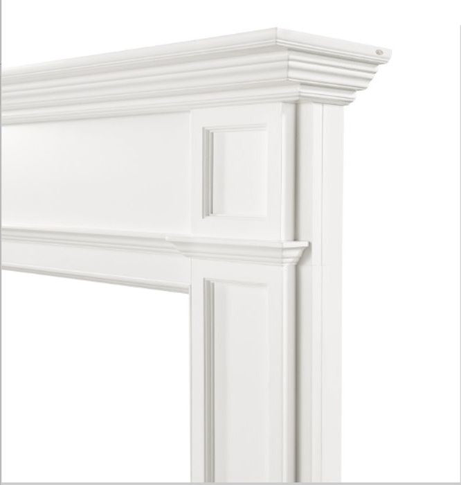 The Marshall 48 inch Fireplace Mantel MDF White Pain