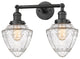 Innovations 208-OB-G664-7-LED 2 Light Bath Vanity Light, Oil Rubbed Bronze