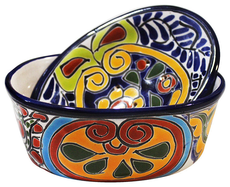 Talavera Oval Soap Dish With Drainage Cover, A